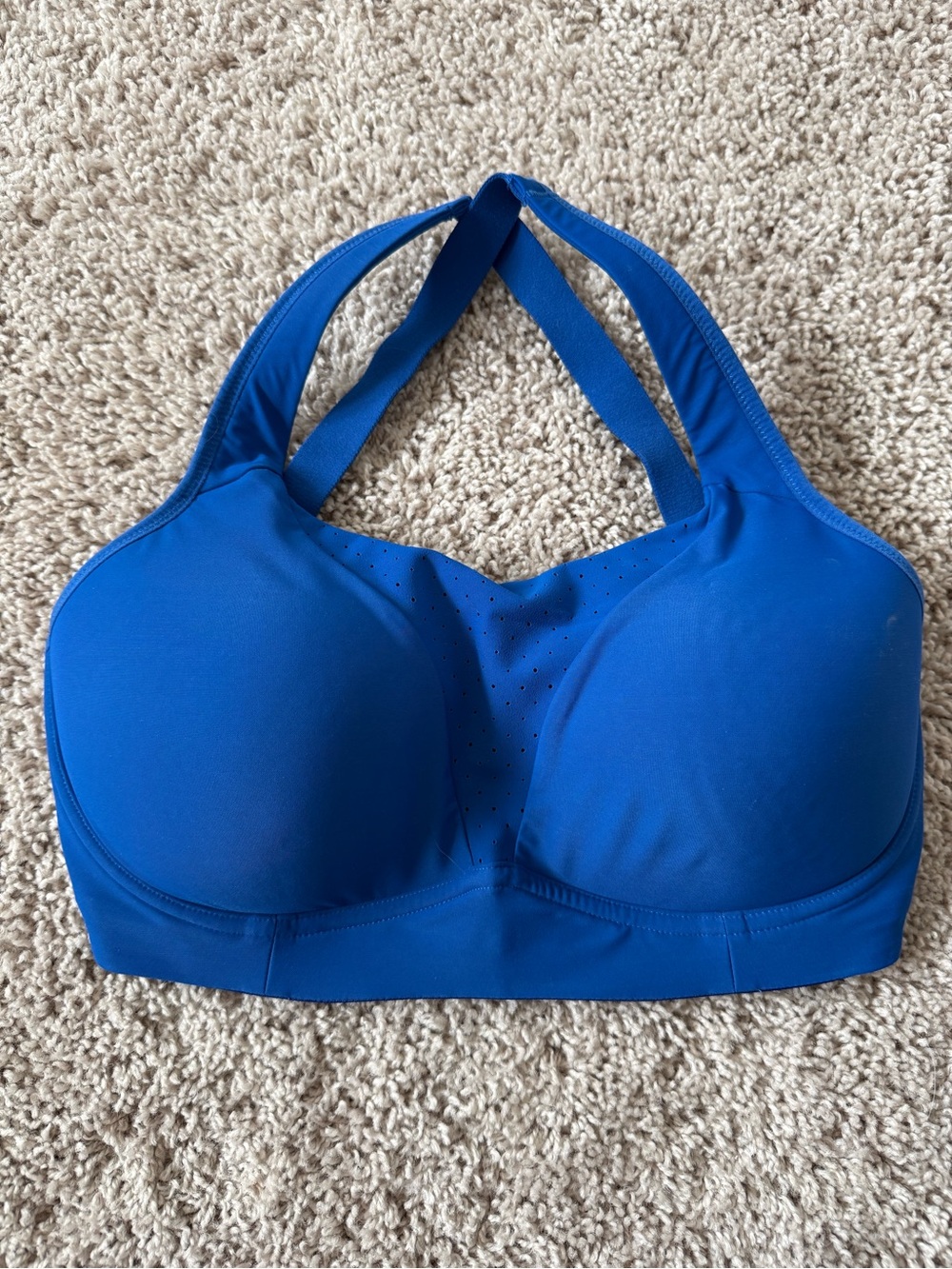 lululemon athletica Royal Blue Molded Cup Sports Bra with Crisscross Straps